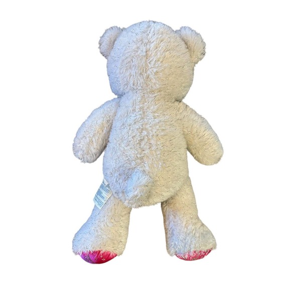 Build a Bear White Sparkly Pawrincess Teddy 17in. Stuffed Princess Toy Animal - Picture 3 of 8